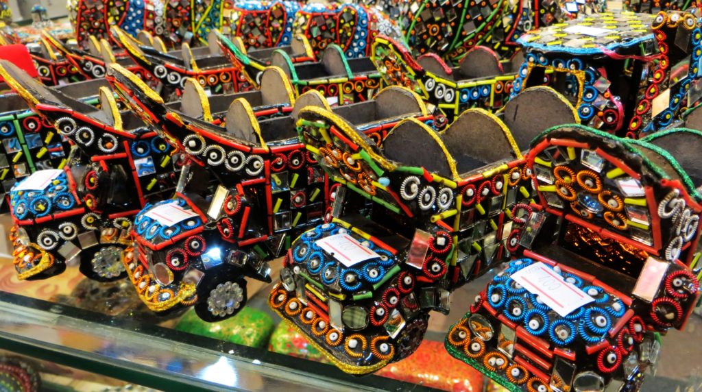 Truck art using miniatures - celebrating the culture of Pakistan
